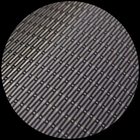 woven wire aluminum finish