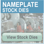 nameplate stock dies