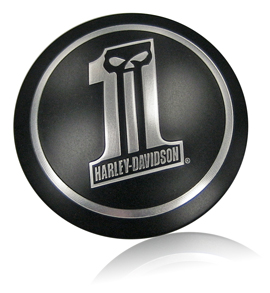 Black Harley Davidson 1 Skull Cover