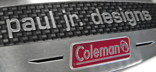 carbon fiber aluminum finish