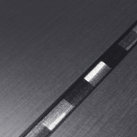 inlaid brushed metal