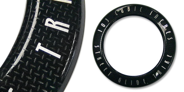 A black diamond plate finish on the same part creates a distinctly different A black diamond plate finish on the same part creates a distinctly different