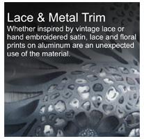 lace and metal trim