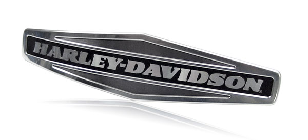 aluminum Harley Davidson badge