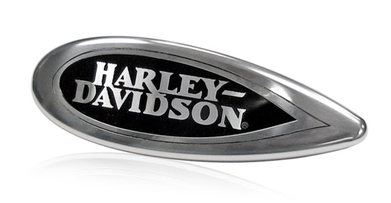 aluminum Harley Davidson badge