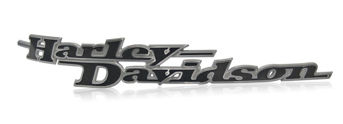 aluminum Harley Davidson badge