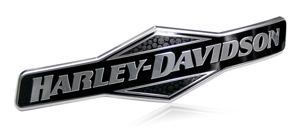 aluminum Harley Davidson badge