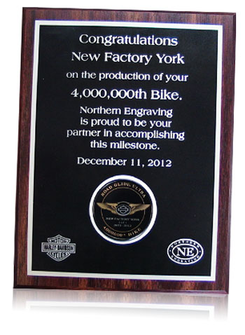 plaque harley 4 millionth bike