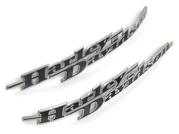 Harley Davidson simulated diecast formed tank badges