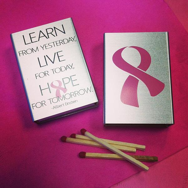 Steppin Out In Pink matchbox, aluminum matchbox