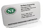 aluminum business card