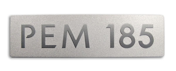 coarse sandblasted aluminum