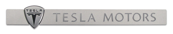 metal nameplate | TESLA MOTORS