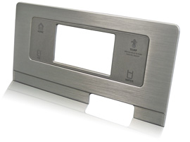 integrated aluminum and plastic trim