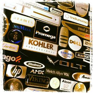 nameplates, labels, brand awareness