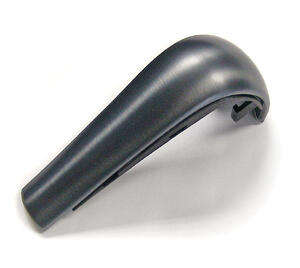 Gun metal tint on brushed aluminum gear knob insert