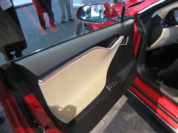 Tesla Model S interior door trim