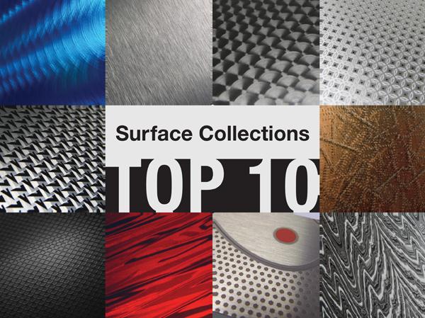 Surface Collections Top 10, aluminum finishes