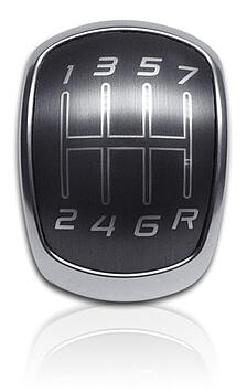 Brushed Gun Metal Gear Knob aluminum trim