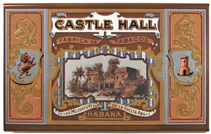 aluminum cigar matchbox castle hall front