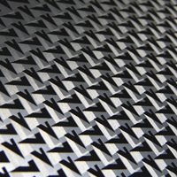 faceted pattern on metal