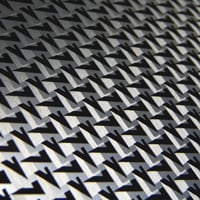 faceted pattern on metal