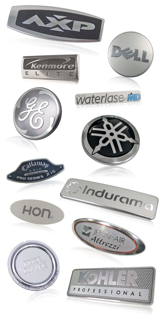 aluminum nameplates with bright graphics
