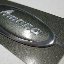 metallic nameplate