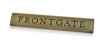 antique lacquer nameplate