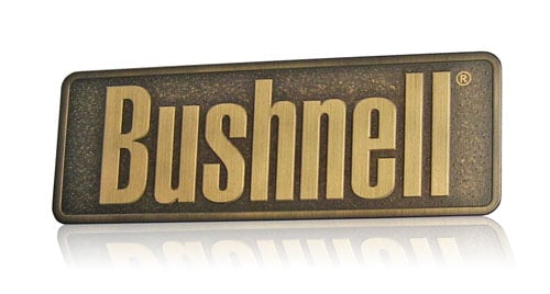 antiqued brass nameplate