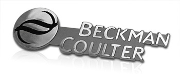 Beckman Coulter diamond cut aluminum label