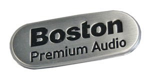 Boston audio nameplate