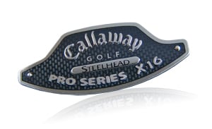 callaway pro series x-16 club nameplate
