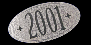 class of 2001 yearbook nameplate