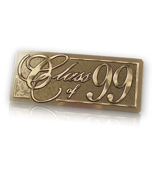 class of 1999 yearbook nameplate