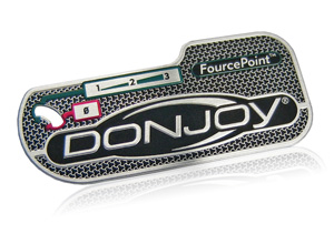 Donjoy aluminum medical device nameplate