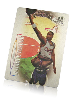 full color aluminum basketball card