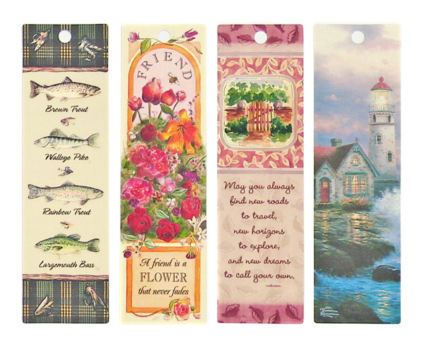 digitally printed plastic bookmarks