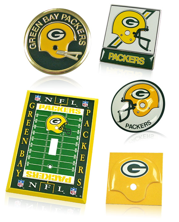 green bay packers aluminum nameplates