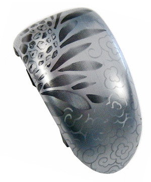 silver asian silk gear knob