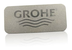 metallic inks nameplate | GROHE