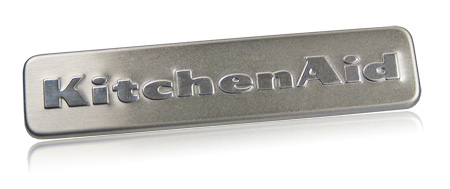 stainless steel nameplate | KitchenAid