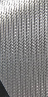 knurled aluminum finish