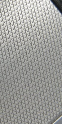 knurled aluminum finish