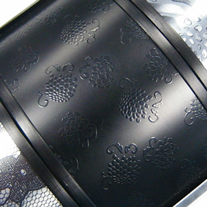 subtle lace pattern on aluminum | PAT-4146-A