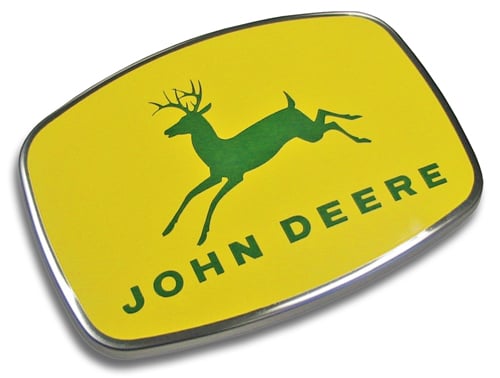 john deere stainless steel emblem