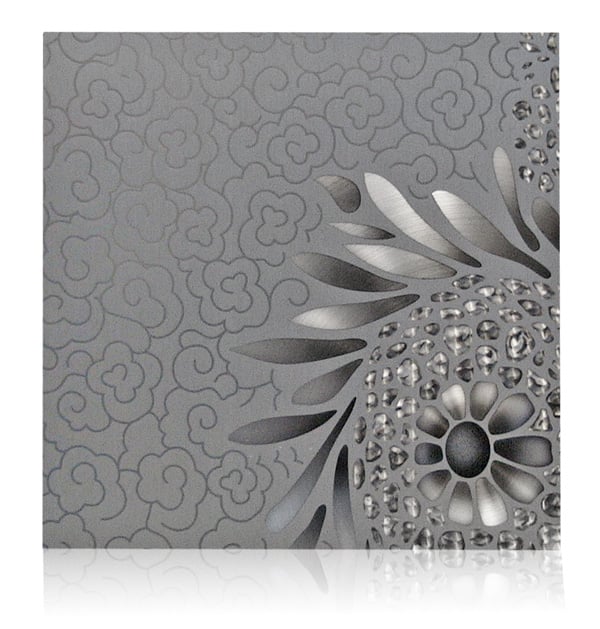 large print aluminum flower