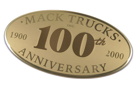 Mack Trucks 100th anniversary badge