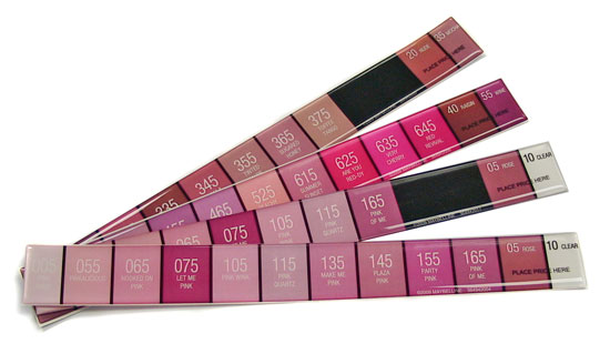 Maybelline lipcolor labels