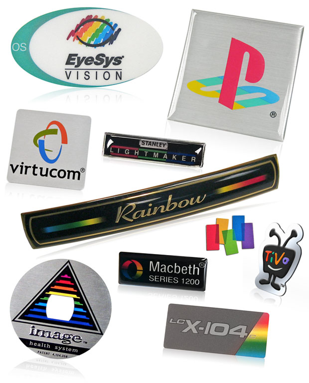 multi color logos in nameplates